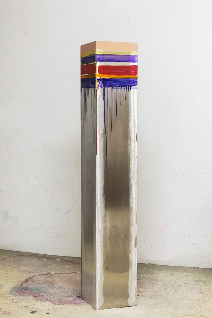 Image artwork metal aluminium sculpture acrylic artist Giulia Cairone