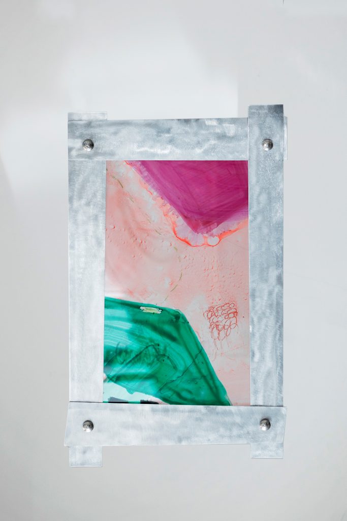 Artwork painting acrylic oilpaint on plexiglas 