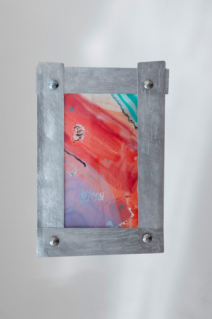Artwork painting acrylic oilpaint on plexiglas 