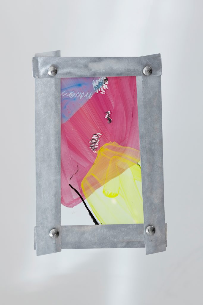Artwork painting acrylic oilpaint on plexiglas 