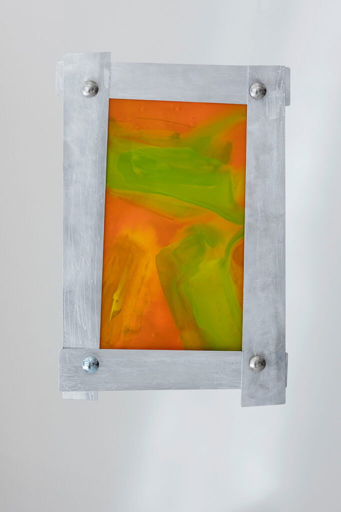 Artwork painting acrylic oilpaint on plexiglas 