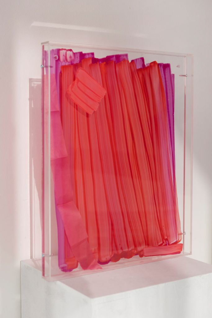 Artwork painting acrylic oilpaint on plexiglas 