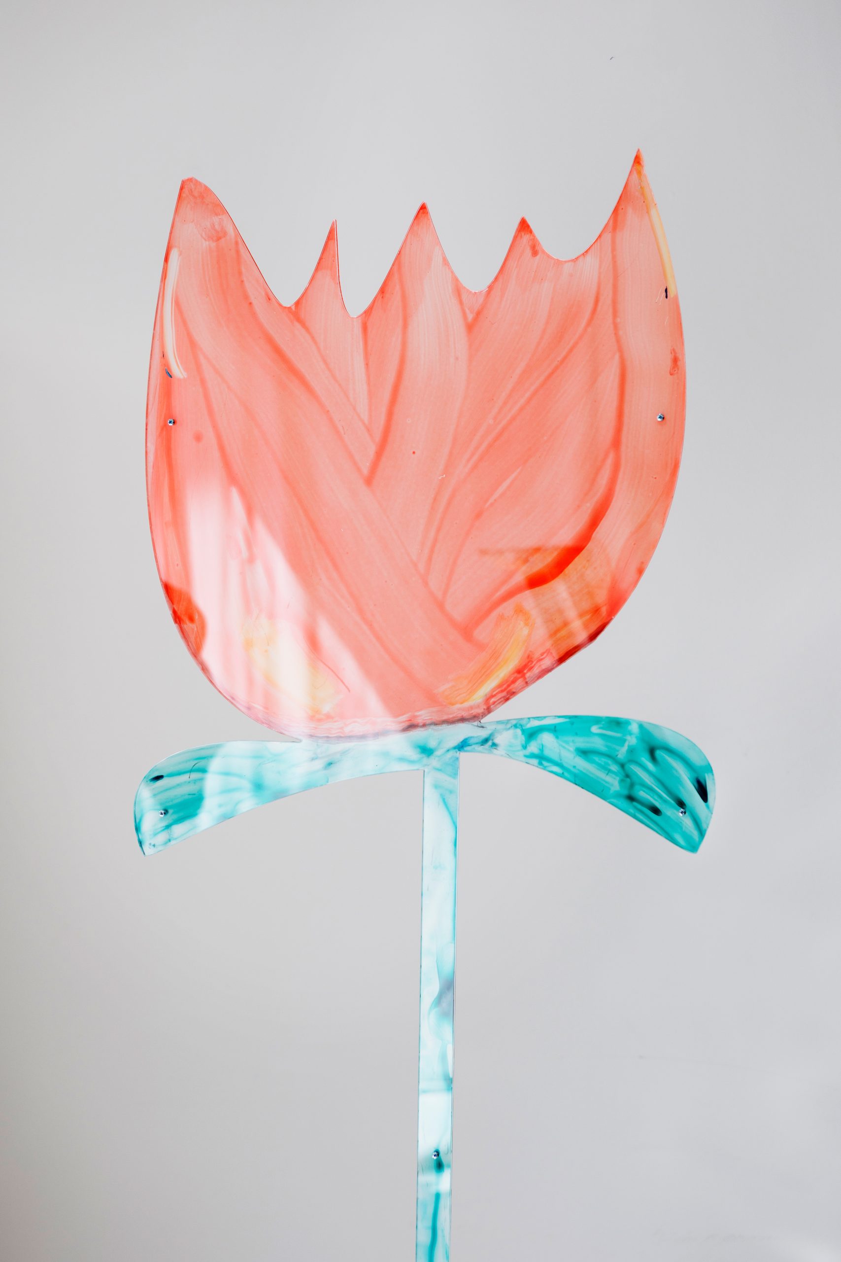 Documentation image sculpture flower plexiglas acrylic