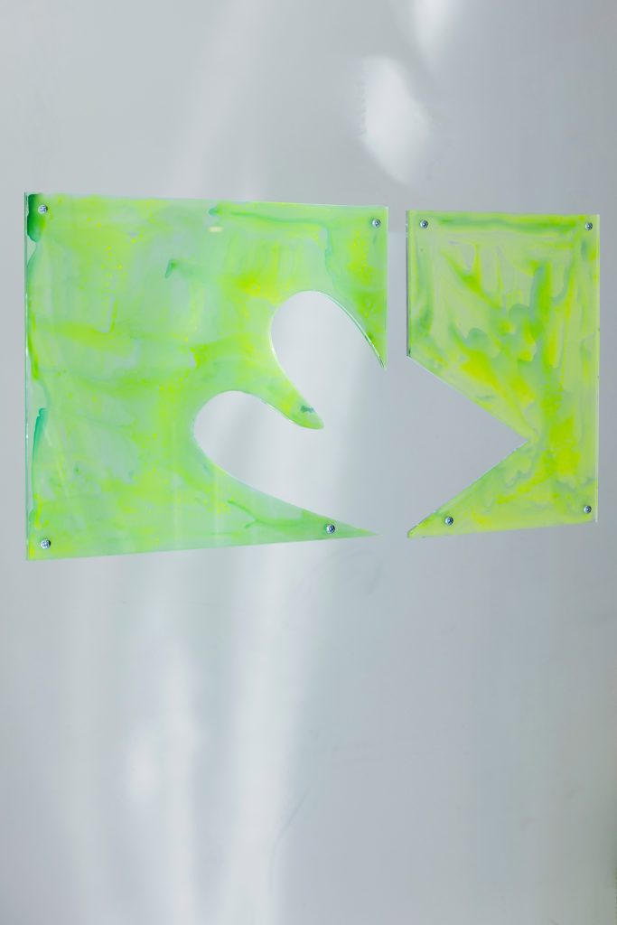 Artwork painting acrylic oilpaint on plexiglas 